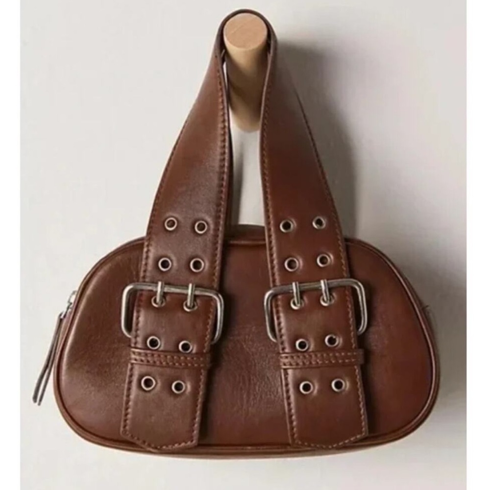 NWT Free People Brown Say Yes Bag